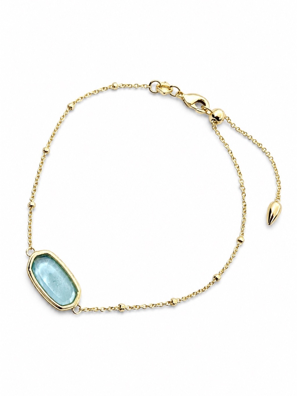 Kendra Scott Framed Elisa bracelet in soft turquoise.